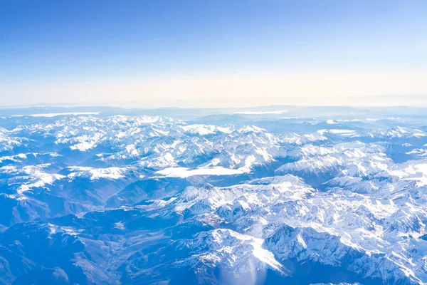 Vista Avión Las Montañas — Foto de Stock