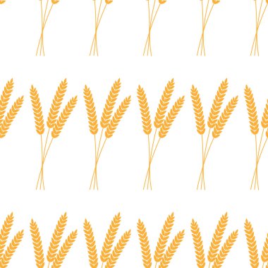 Seamless modeli. Vektör çizim. Tarım buğday arka plan vektör simge illüstrasyon tasarım