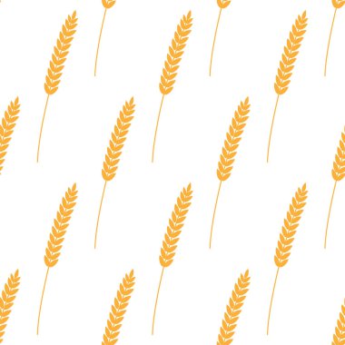 Seamless modeli. Vektör çizim. Tarım buğday arka plan vektör simge illüstrasyon tasarım