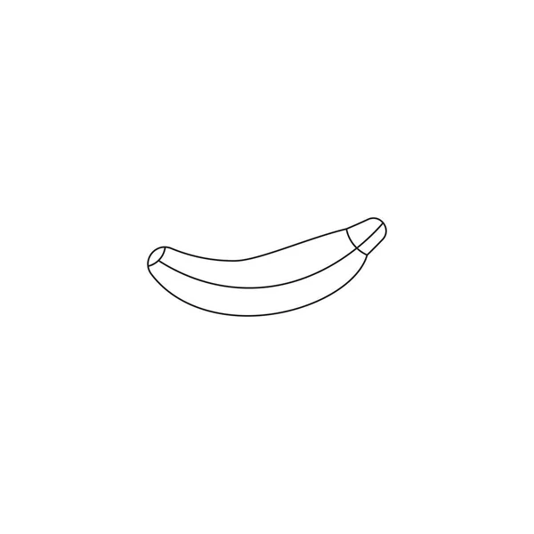 Icona Della Linea Banana Simbolo Estivo Elemento Illustrazione Vettoriale — Vettoriale Stock