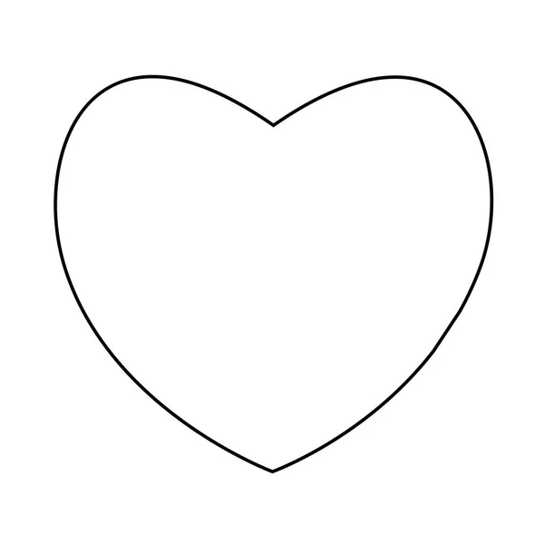 Corazón Icono Concepto Amor Icono Lineal Delgada Línea Gris Sobre — Archivo Imágenes Vectoriales