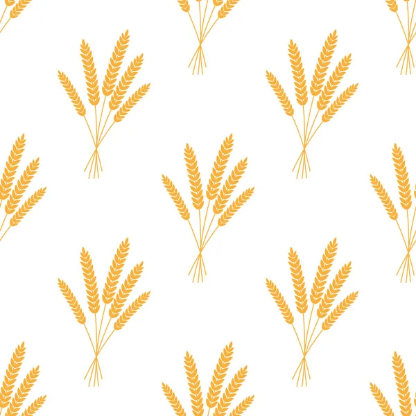 Seamless modeli. Vektör çizim. Tarım buğday arka plan vektör simge illüstrasyon tasarım