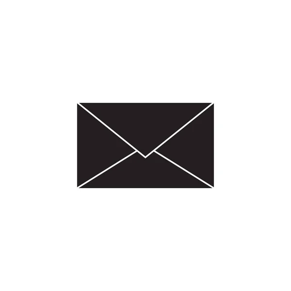Briefumschlag Flach Symbol Vektorillustration Isoliert Auf Weißem Hintergrund Buchstabe — Stockvektor