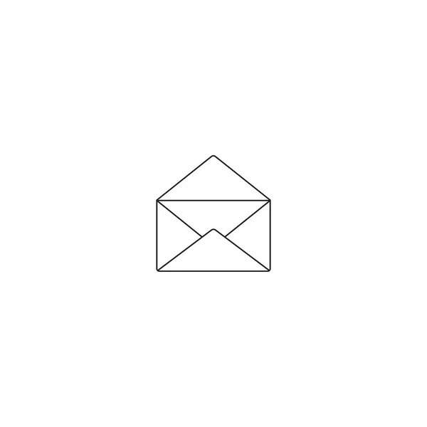 Geöffneter Briefumschlag Isoliert Auf Weißem Hintergrund Bereit Für Ihr Design — Stockvektor