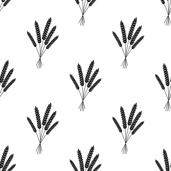 Seamless modeli. Vektör çizim. Tarım buğday arka plan vektör simge illüstrasyon tasarım