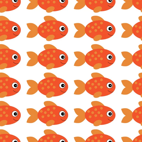 Vektör akvaryum balık çizim. Renkli karikatür düz akvaryum balık tasarımınız için. Sorunsuz balık desen bebek veya çocuk odası için.