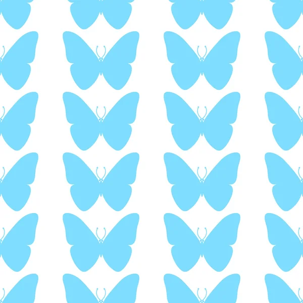 Seamless Pattern Colourful Butterfly White Background Pattern Wraping Paper Gifts — Stock vektor