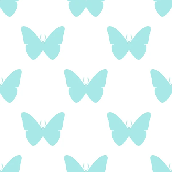 Seamless Pattern Colourful Butterfly White Background Pattern Wraping Paper Gifts — Stock vektor