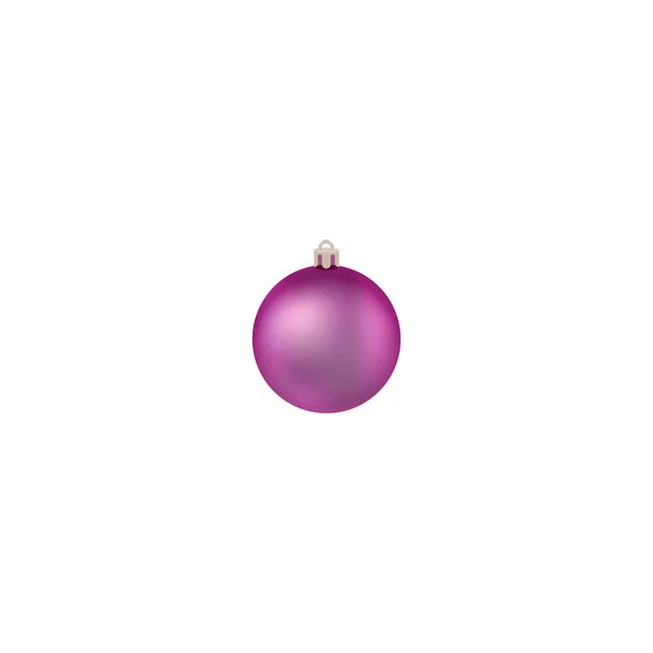 Boule Noël Balle Pour Arbre Noël Illustration Vectorielle Décoration Réaliste — Image vectorielle