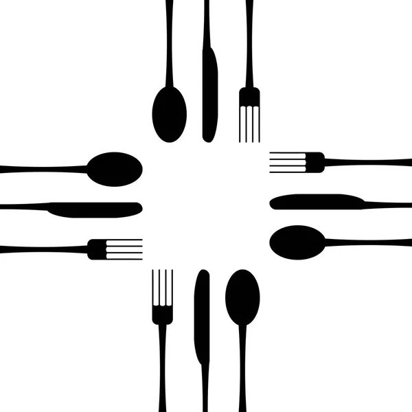 Knife Fork Spoon Design — Stock Vector