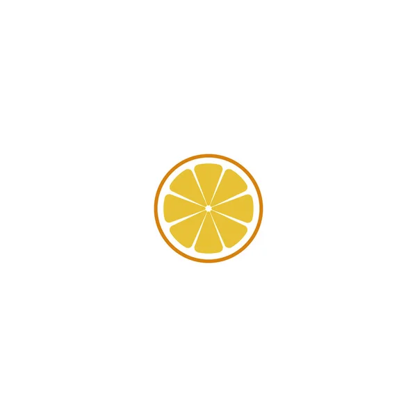 Rebanada de naranja aislada sobre fondo blanco. Ilustración vectorial para póster decorativo, emblema producto natural, mercado de agricultores . — Archivo Imágenes Vectoriales