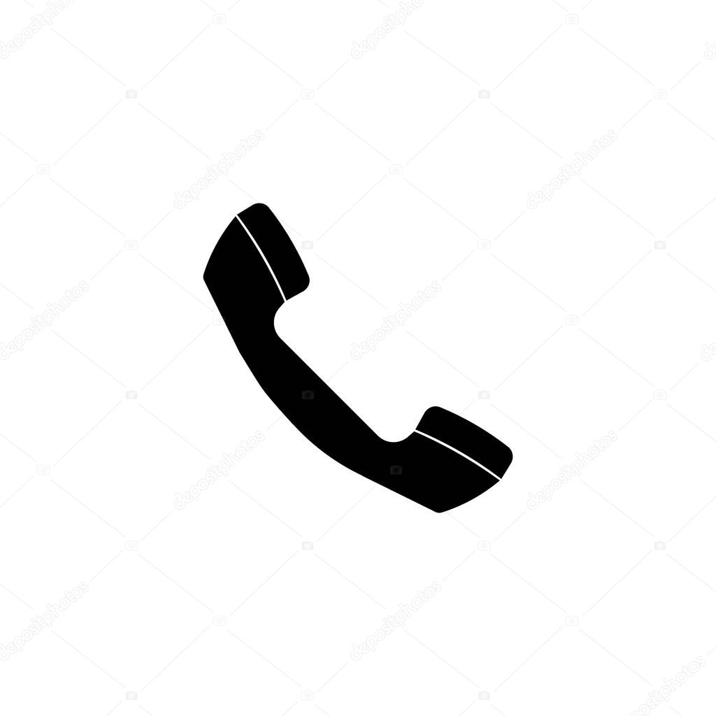 Old Phone icon in trendy flat style isolated on white background.