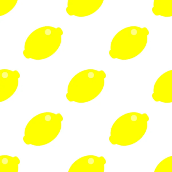 Illustration vectorielle de motif sans couture citron. Design d'été — Image vectorielle