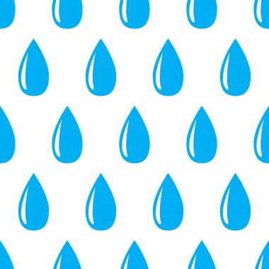 Kesintisiz su damla desen. Vektör arka plan. eps10