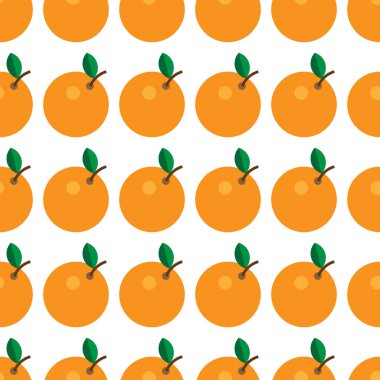 Arka planda bir kare biçimi - vektör desen sorunsuz turuncu meyve.