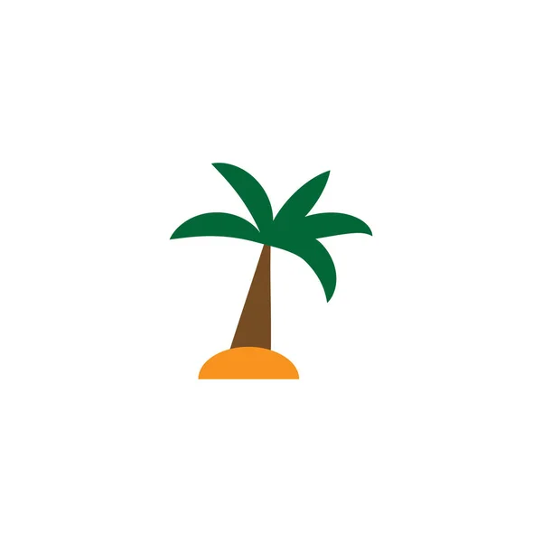 Vektorové ilustrace. Jednoduché kreslené palm. Ikona Palm. — Stockový vektor
