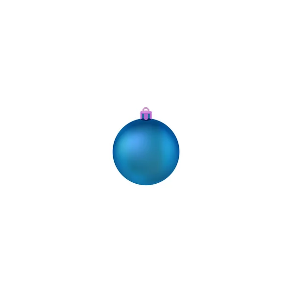 Weihnachtsball. Ball für Weihnachtsbaum. Vektorillustration. isoliert realistische Dekoration.Symbol für ein frohes neues Jahr, Weihnachtsfeier, Winter. — Stockvektor