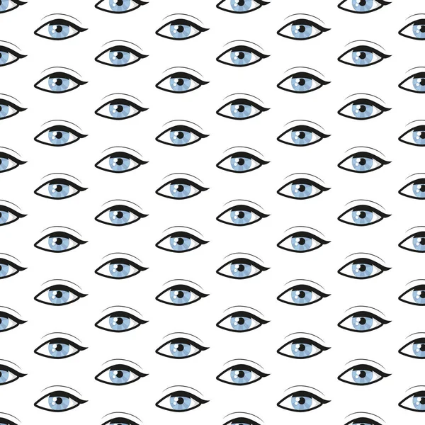 Αφηρημένο μοτίβο με μπλε μάτια. Διανυσματικό φόντο. — Διανυσματικό Αρχείο