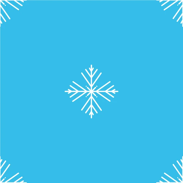 Vektor illustration. Sömlöst mönster av snöflingor. Vita snöflingor på blå bakgrund. eps10 — Stock vektor