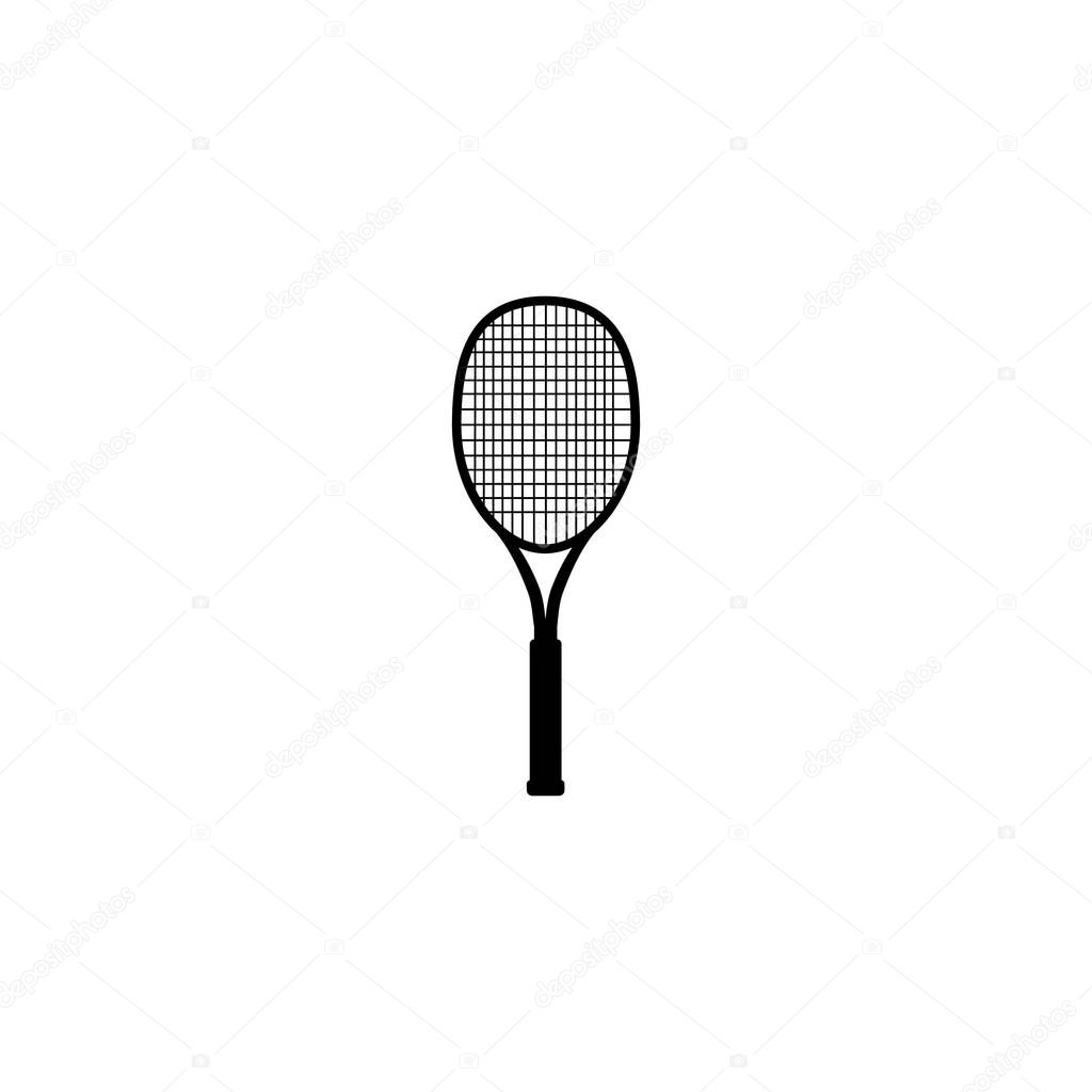 Tennis racquet, vector illustration. Tennis design over white background. Sport, fitness, activity vector design. eps10