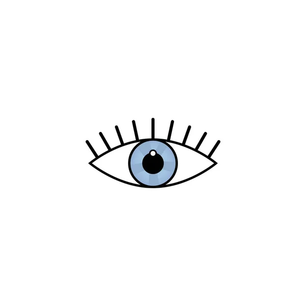 Auge Symbol Symbol Pflege Schönheit Design Konzept Vektor Illustration auf weißem Hintergrund — Stockvektor