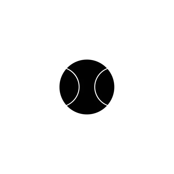 Icône de balle de tennis dans le style plat à la mode isolé sur fond. icône de balle de tennis page symbole pour votre site web conception icône de balle de tennis logo, app, UI. icône balle de tennis Illustration vectorielle, EPS10 . — Image vectorielle
