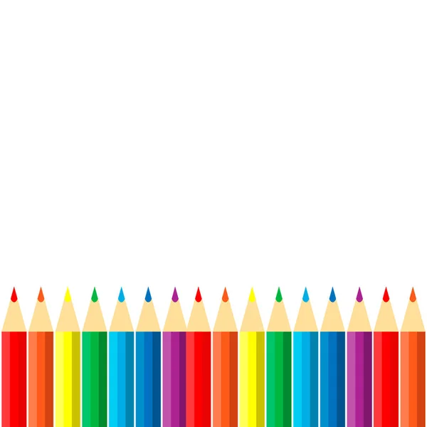 Εικονογράφηση ενός πλαισίου μολύβια χρώματος — Διανυσματικό Αρχείο