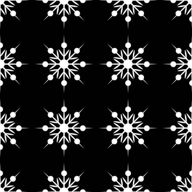 Noel kar tanesi siluet simgesi. Tasarım için vektör kavramı illüstrasyon. Dikişsiz kar taneleri deseni