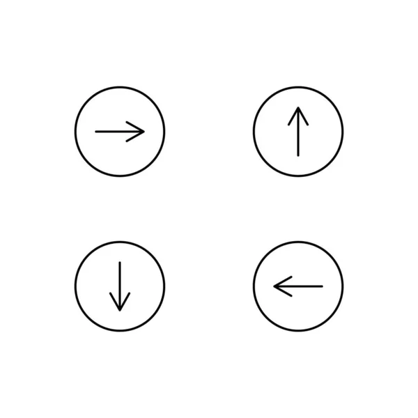 Seta Para baixo esquerda direita direção vetor arredondado ícone. Estilo de imagem é um símbolo de ícone plano dentro de um círculo, cor preta, fundo branco . — Vetor de Stock