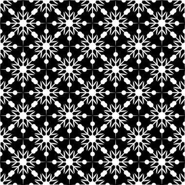 Snowflake Noel tasarım arka plan vektör siyah beyaz