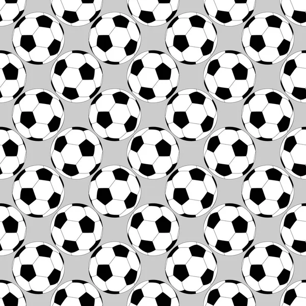 Nahtlose Fußball Fußball Muster Vektor Illustration Hintergrund — Stockvektor