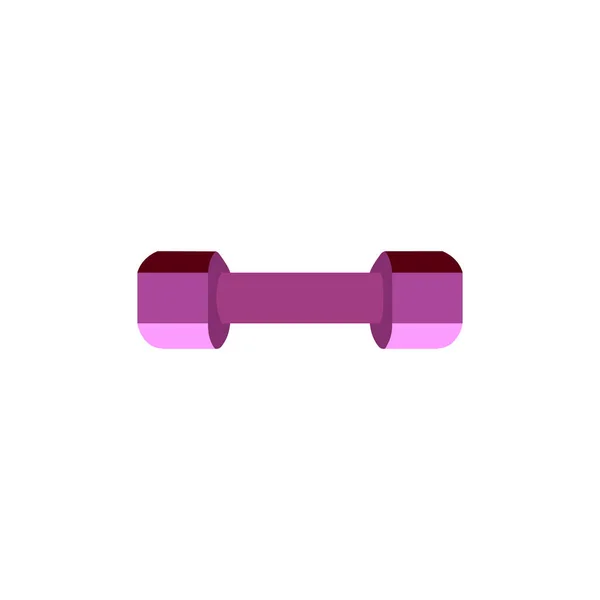 Dumbbell geïsoleerd op een witte achtergrond. Dumbbell vector pictogram. — Stockvector