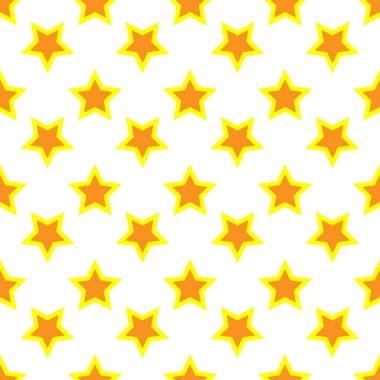 Beyaz üzerinde dikişsiz yıldız desen vektör illüstrasyon