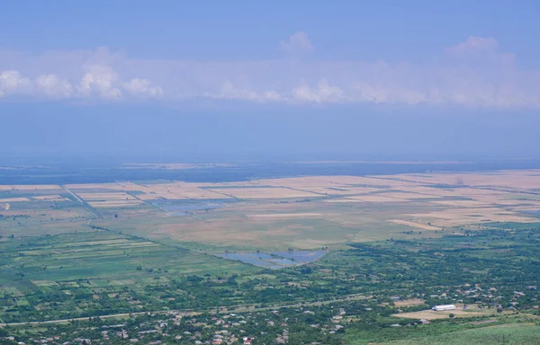 Beautiful Panoramic View Alazani Valley City Signagi Kakheti Region — Stock Photo, Image