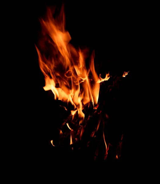 Jasne Światło Czarnym Tle Ogień Długiej Ekspozycji Iskry Płomienie — Zdjęcie stockowe