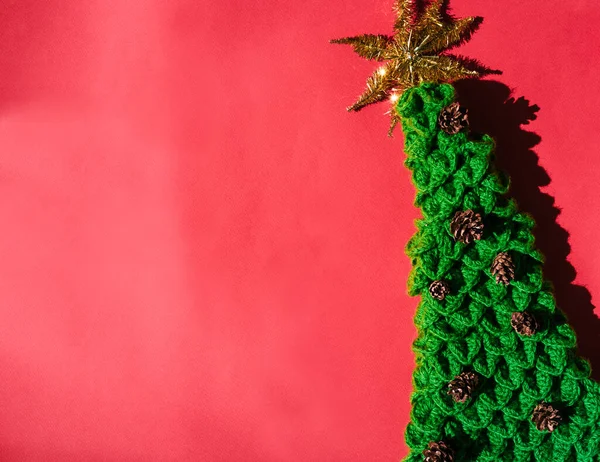 Прекрасний Червоний Градієнтний Різдвяний Фон Багато Порожнього Місця Тексту Зелена — стокове фото