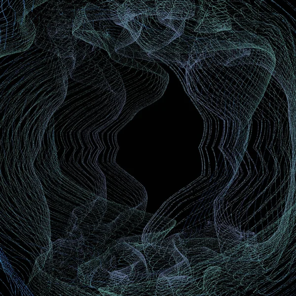 Particles background. Raster illustration. Magic sparkles on black background