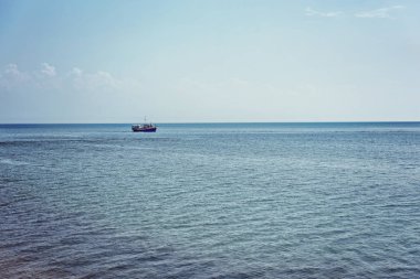 Deniz Baykal, turistik gemi deniz manzarası.