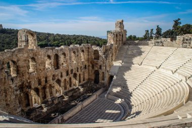 Antik amfi tiyatro, Akropol, Atina. Yunanistan