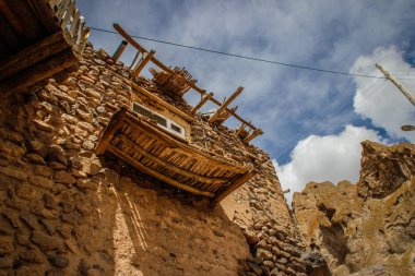 Eski İran mağara köyde Kandovan kayalar. Persia mirası. UNESCO