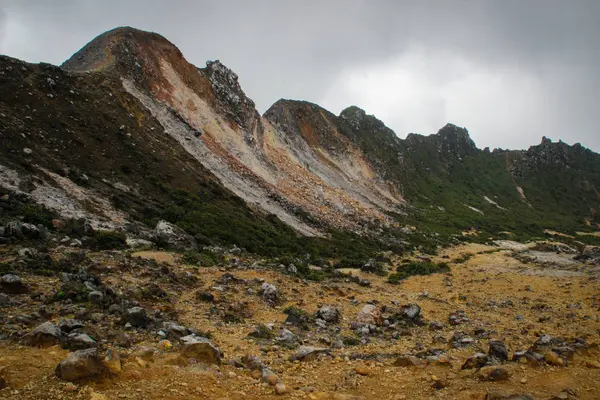 Alrededores Del Volcán Sibayak Isla Sumatra Indonesia Vida Silvestre Volcanes —  Fotos de Stock