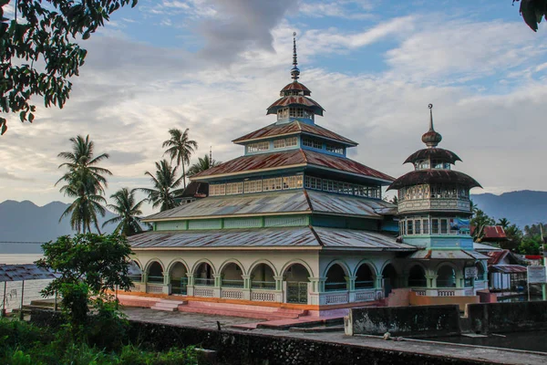 Padang Panjang Indonézia 2018 Február Egy Gyönyörű Szokatlan Falu Mecset — Stock Fotó