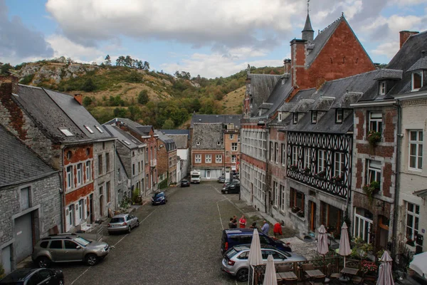 Dinan Bélgica Setembro 2018 Antiga Cidade Medieval Dinan Onde Saxofone — Fotografia de Stock