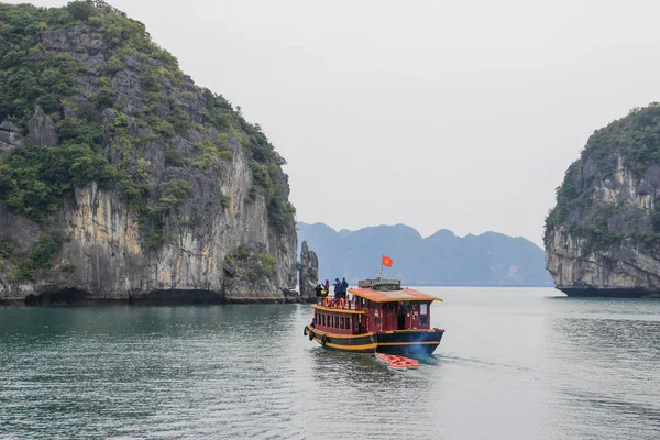 Long Bay Vietnam 2016 Január Híres Unesco Örökség Része Long — Stock Fotó