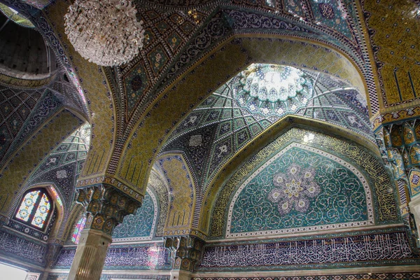 Qom Iran 2017 Muhteşem Ran Pers Camii Fatima Masumeh Türbe — Stok fotoğraf