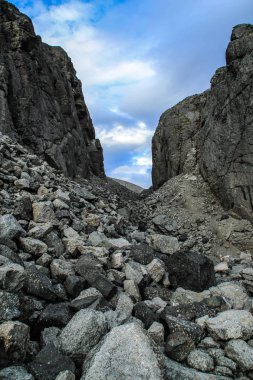 Soğuk Kuzey gri taş. Doğal arka plan