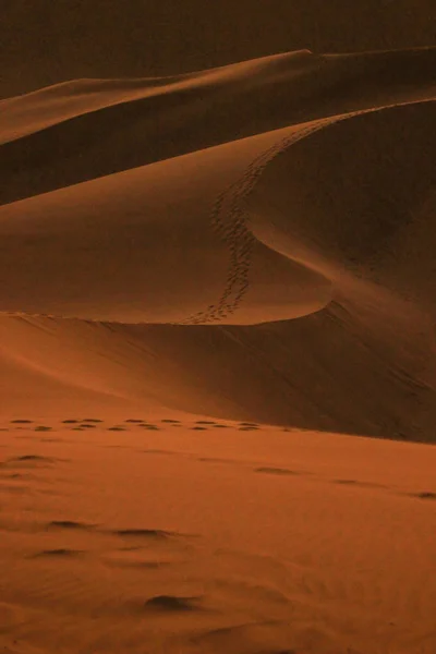 Les Hautes Dunes Sable Monde Coucher Soleil Dans Désert Namib — Photo