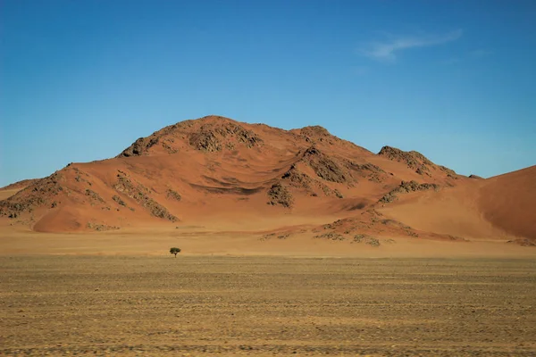 Paisagens Deserto Com Montanhas Sul Namíbia Estação Seca Vegetação Seca — Fotografia de Stock