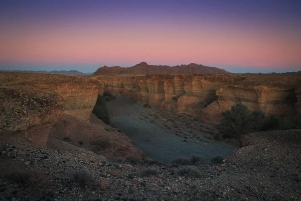 Sesriem Canyon Naturlig Klyfta Huggen Den Mäktiga Tsauchab Floden För — Stockfoto