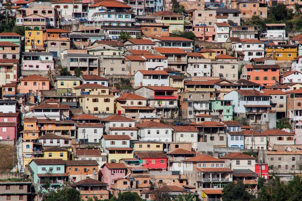 Lingkungan Miskin Terkenal Daerah Kumuh Brasil Dan Rio Janeiro Bantuan — Stok Foto